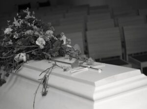 ribbon names in casket